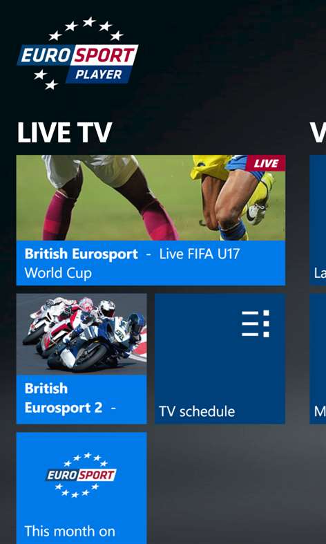 Eurosport Player for Windows 10 free download
