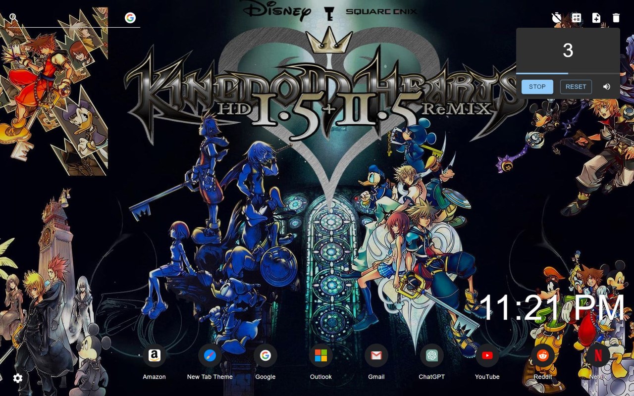 Kingdom Hearts Wallpaper New Tab