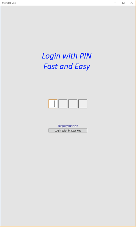 Password One Screenshots 1