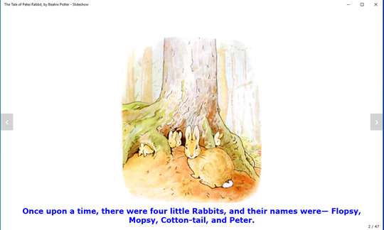 The Tale of Peter Rabbit, by Beatrix Potter - Slideshow screenshot 2