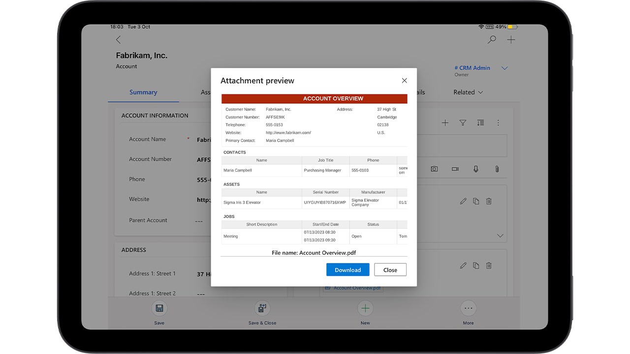 Snapshot 6 of Resco Docs+ for Power Platform