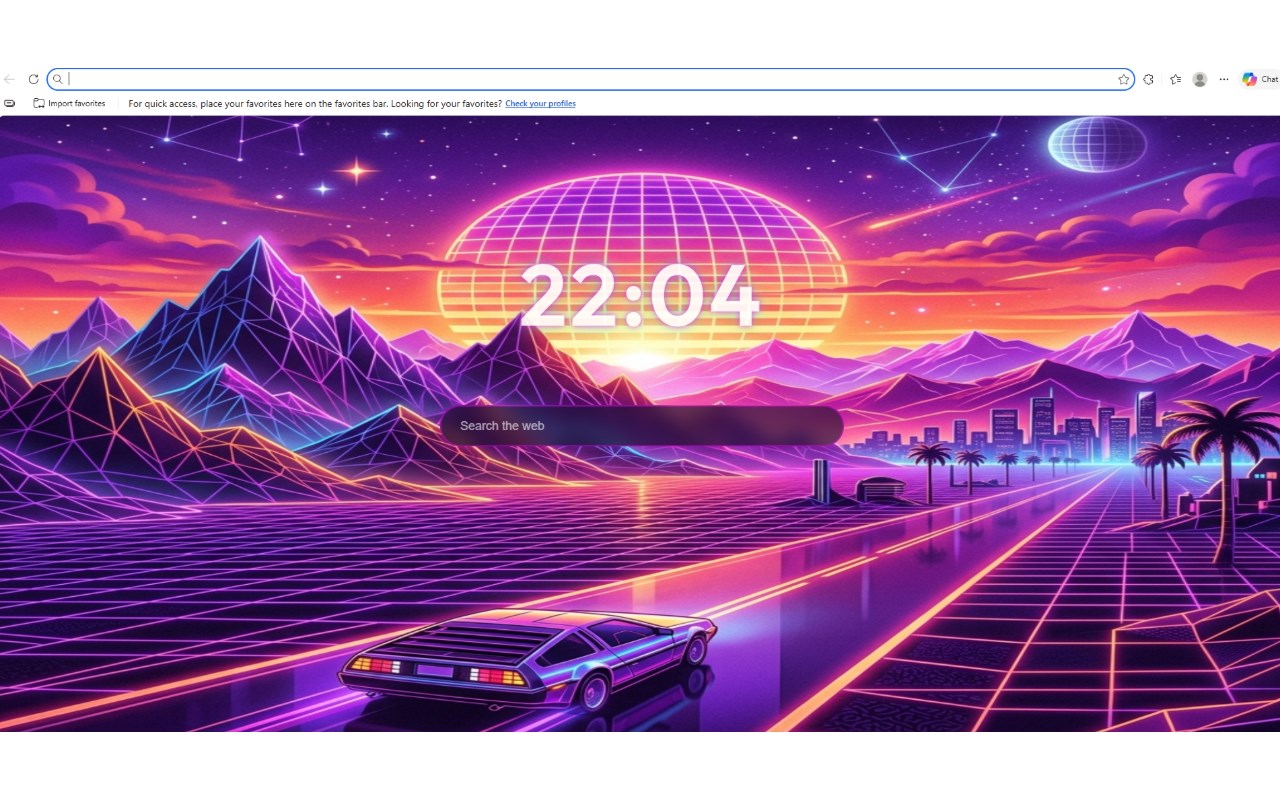 Synthwave Retro Edge Tab
