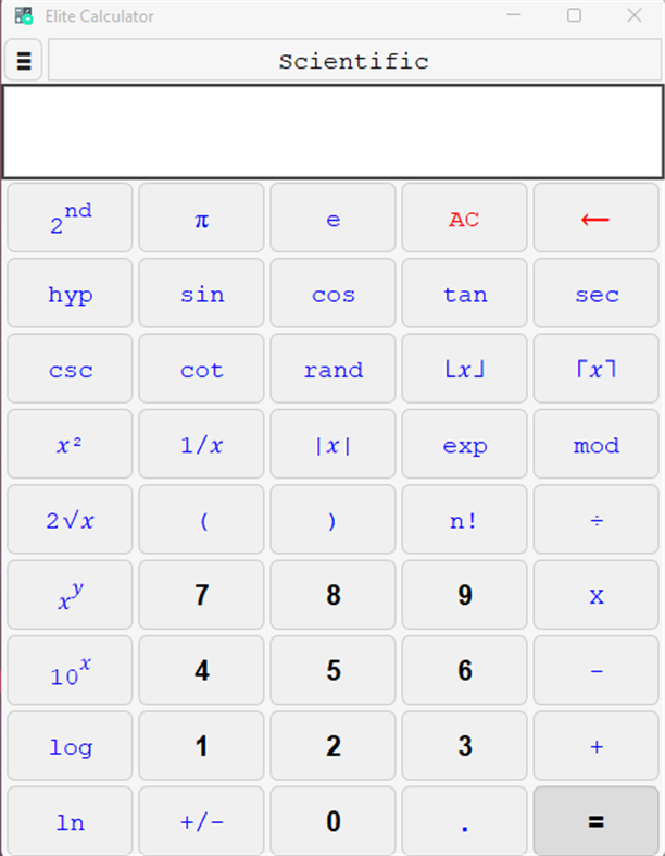 #4. Elite Calculator (Windows) 由: Raghul-tech