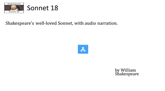 Sonnet 18 screenshot 1