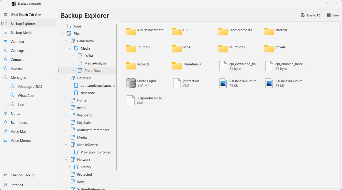 #9. iBackup Extractor (Windows) By: Wide Angle Software Ltd