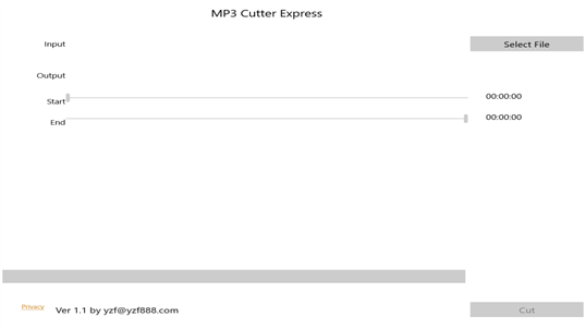 MP3 Cutter Express screenshot 1