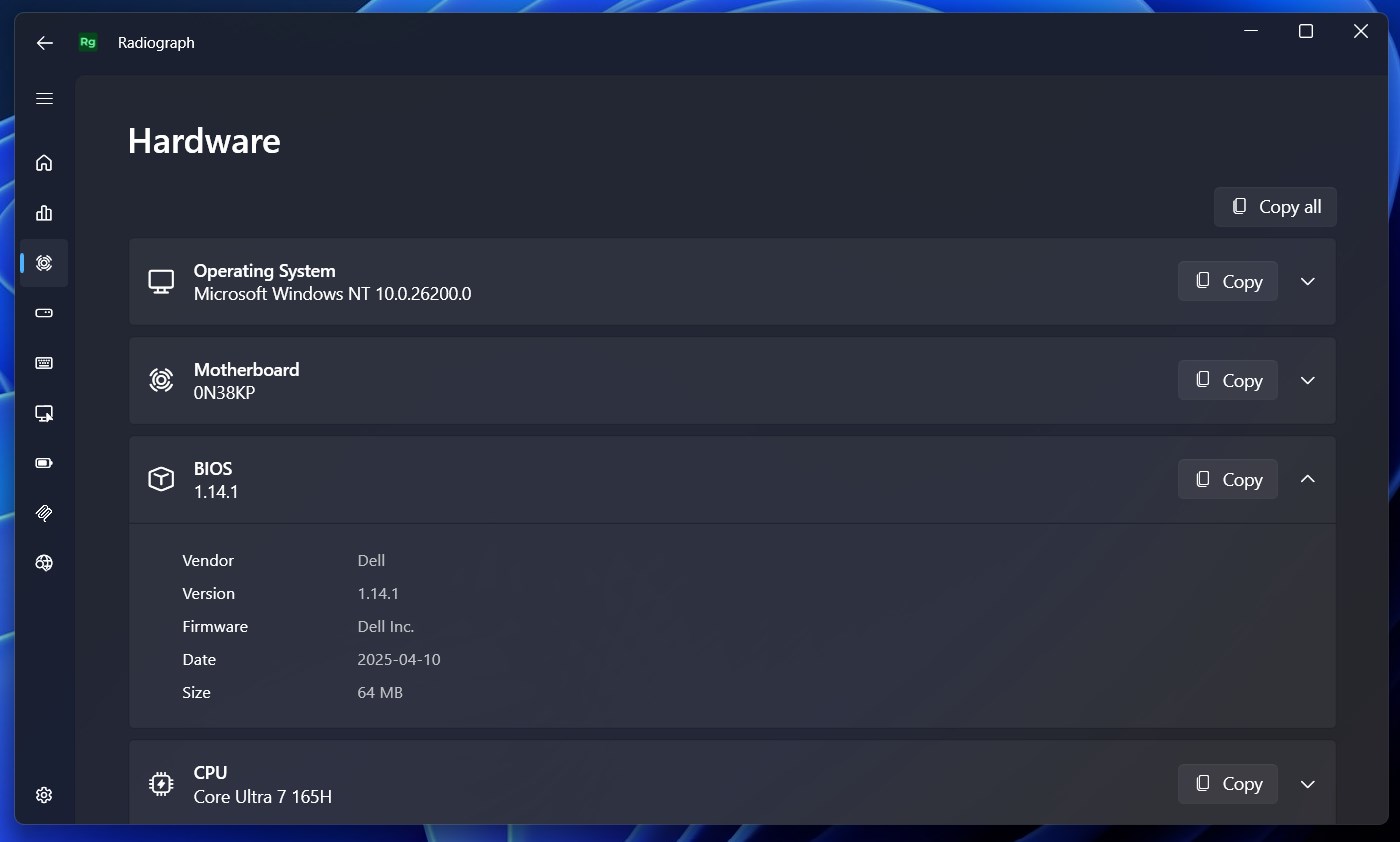 Radiograph screenshot