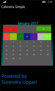 Calendar Simple screenshot 2