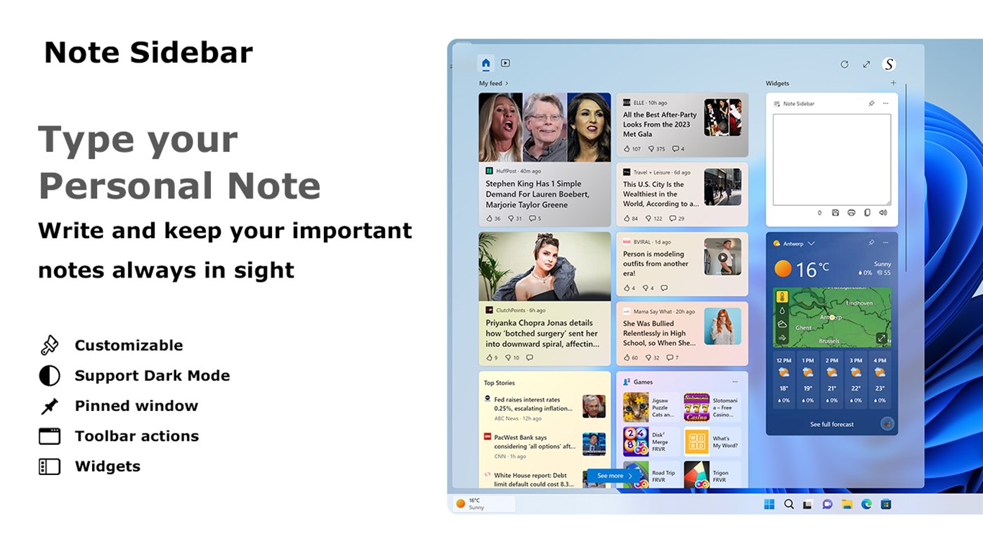 #1. Note Sidebar (Windows) 来自: Stefan vd