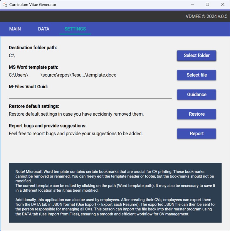 #3. Resume Machine (Windows) 由: VDMFE