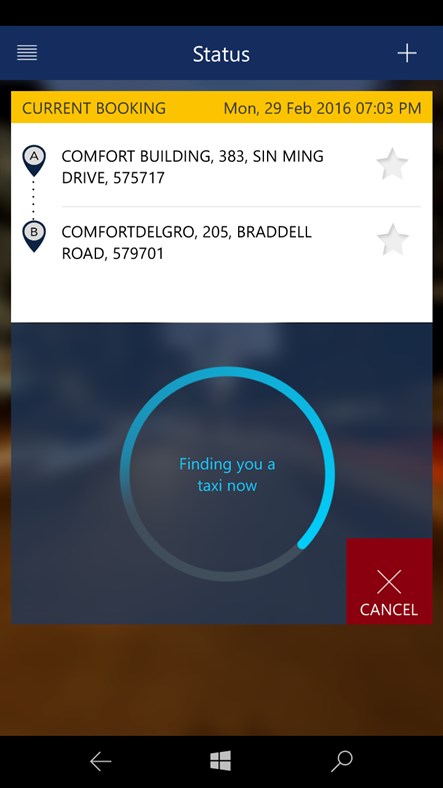 Comfortdelgro Taxi Booking App Windows Phone Apps Appagg