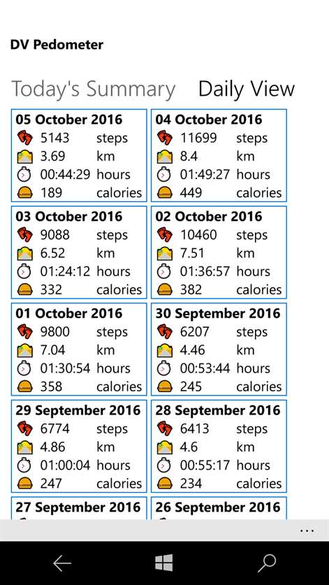 DV Pedometer Screenshots 2