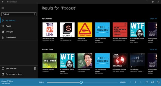 Grover Podcast screenshot