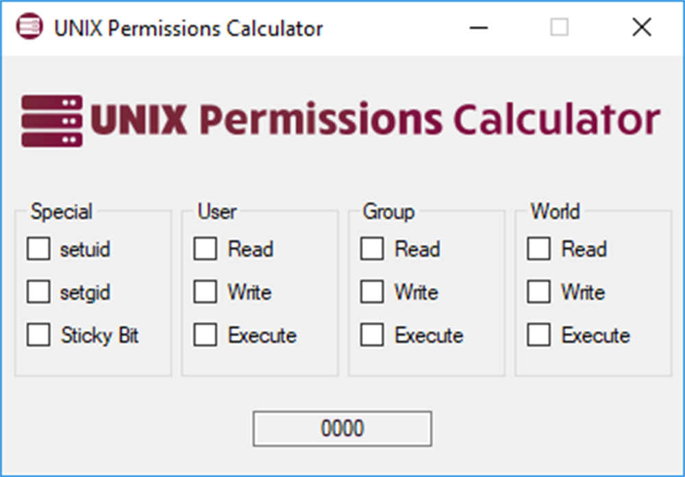 Unix permission. Калькулятор времени unix.
