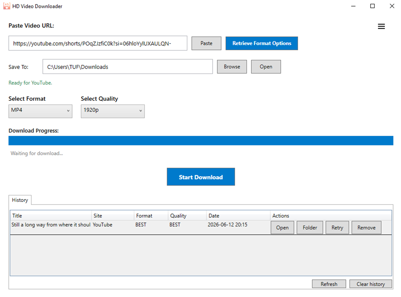 HD Video Downloader 4K, MP3 screenshot 1