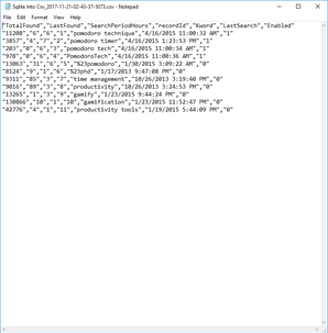 Sqlite Into Csv file screenshot 5