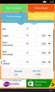 BMI Calculator ! screenshot 2