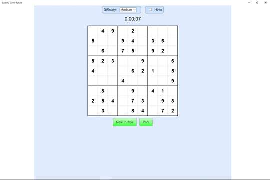 Sudoku Game Future screenshot 1