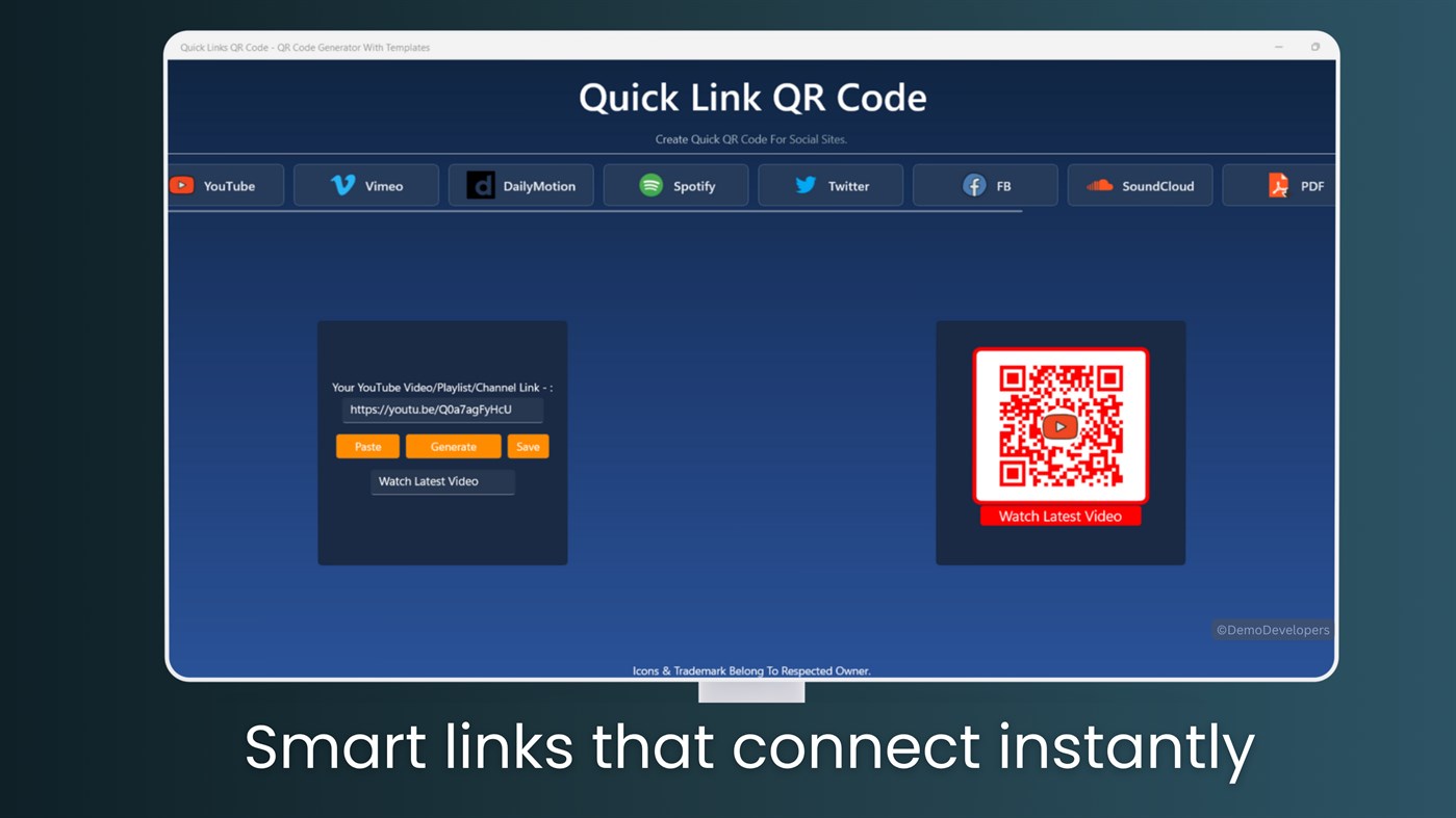 #4. QR Code Generator With Templates (Windows) 作者: Demo Developers