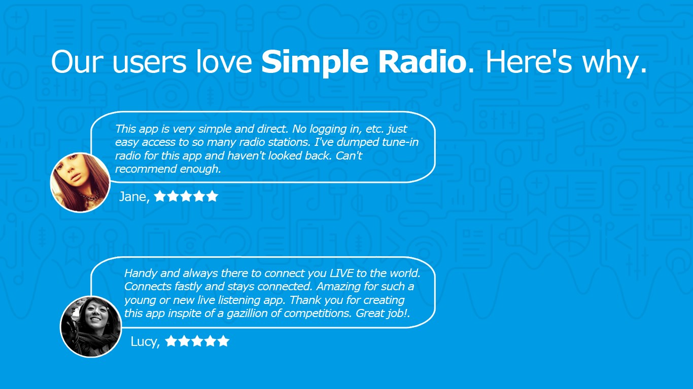 Simple Radio FM Listen Live to Online Radio, Music and Talk Stations