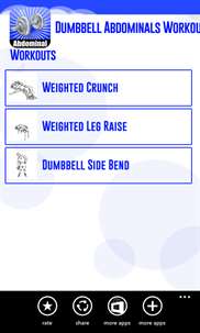 Dumbbell Abdominals Workouts screenshot 3