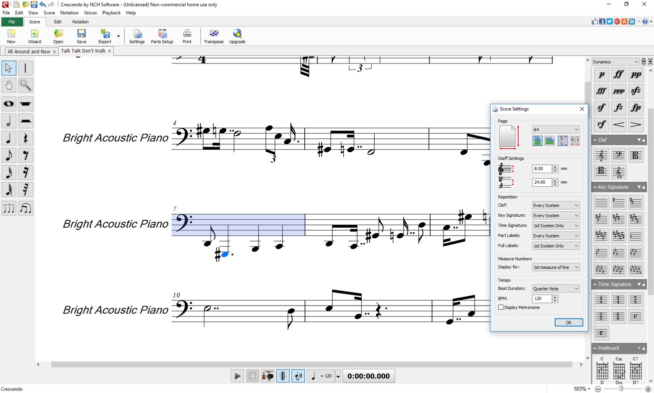 #5. Crescendo Music Notation Express Edition (Windows) Bởi: NCH Software