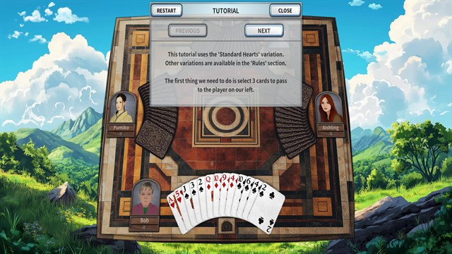 GrassGames Hearts screenshot 3