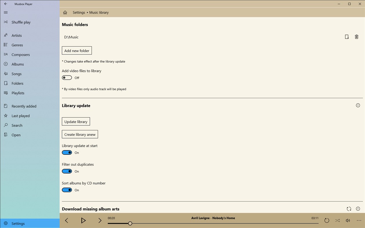#8. Musbox Player (Windows) Podle: neosonne