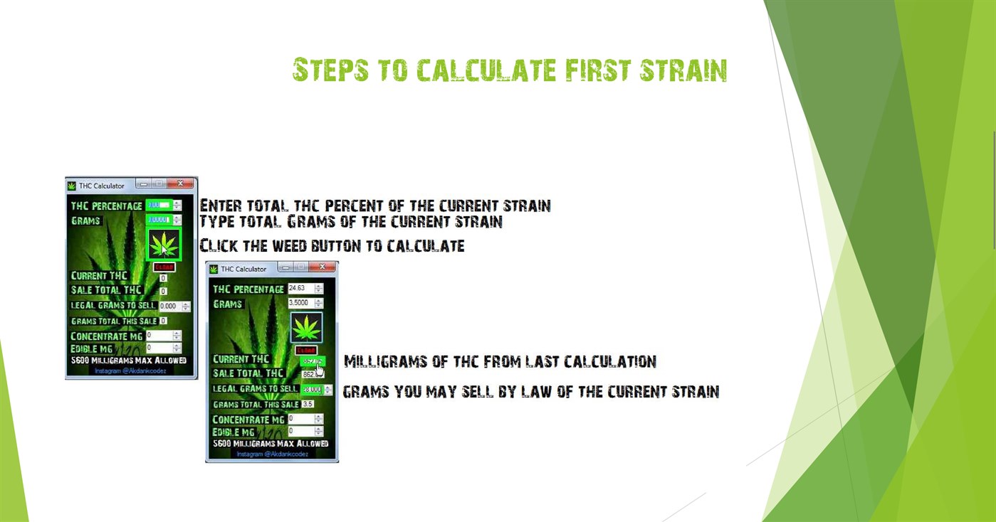 #1. THC Calculator (Windows) 由: AkDankCodez