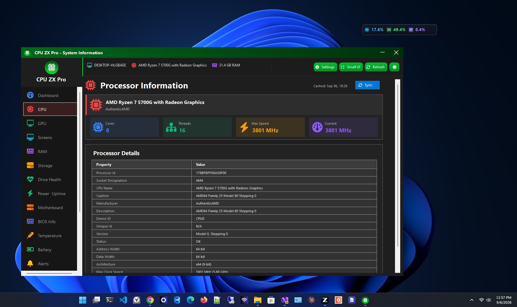 CPUとメモリ CPU ZX Pro – Herunterladen und Installieren unter Windows