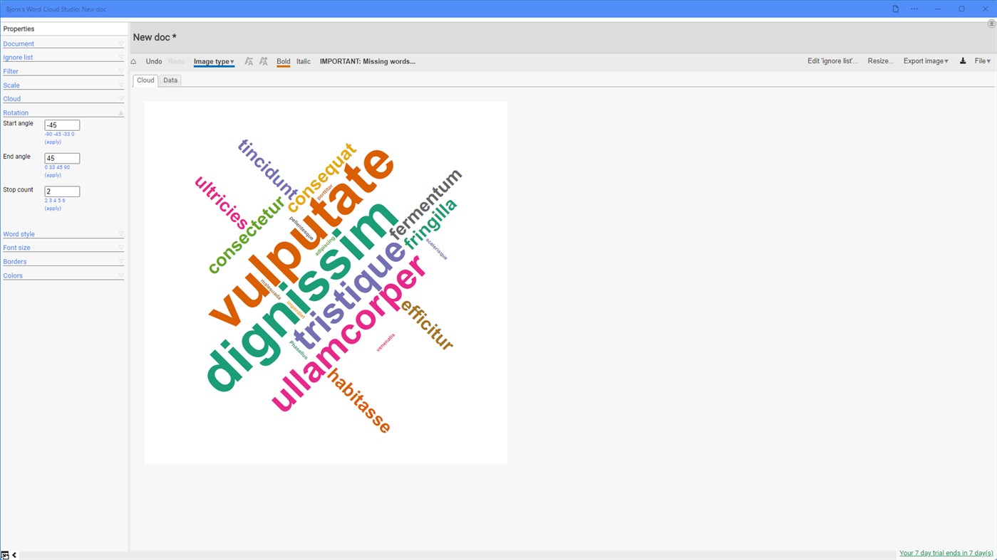 #4. Bjorn's Word Cloud Studio (Windows) Podle: Bjorn's Playground