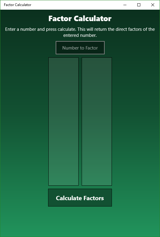 Factoring Calculator for Windows 10 Mobile
