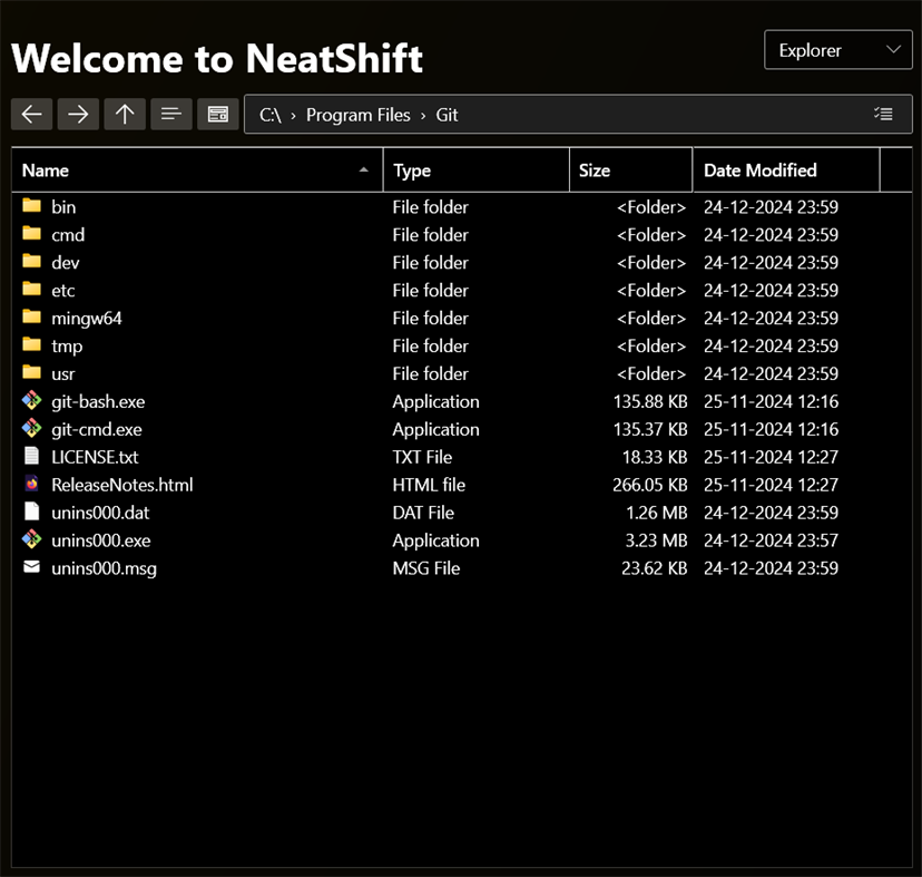 #4. NeatShift (Windows) Ved: BytexGrid