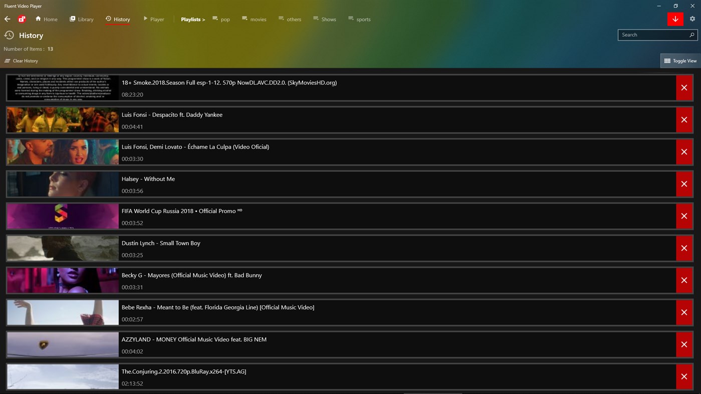 #3. Fluent Video Player (Windows) 由: Touseefbsb