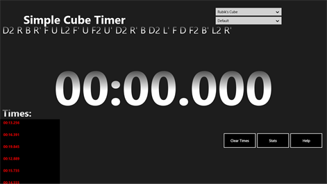 Simple Cube Timer Screenshots 1