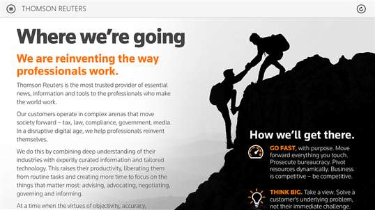 Thomson Reuters Our Story screenshot 3