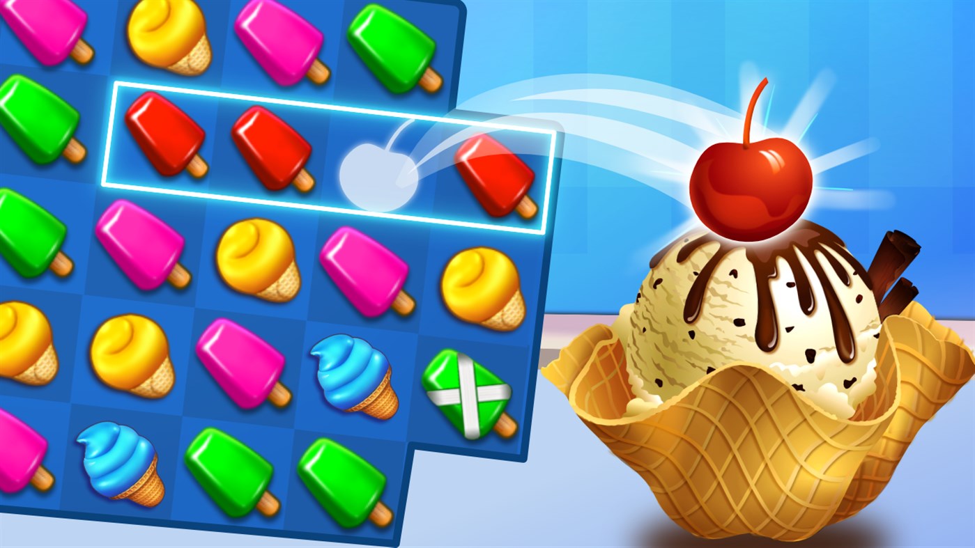 #1. Ice Cream Paradise - Match 3 Puzzle Adventure (Windows) 由: RV AppStudios