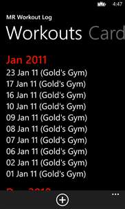 Mr Workout Log screenshot 1