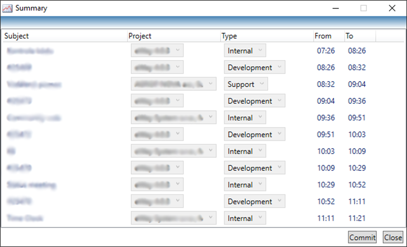 #3. Time Clock (Timesheets) (Windows) By: Roman Stefko