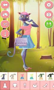 Fashion designer dress up - animal games for kids screenshot 1