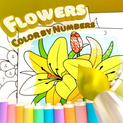 Flowers - Color by Numbers