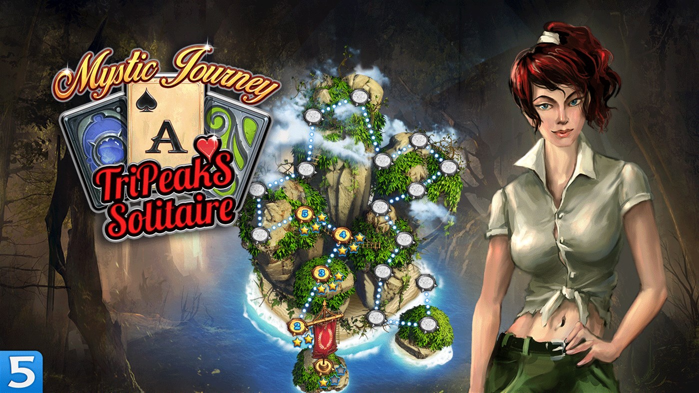 #2. Mystic Journey: Tri Peaks Solitaire (Windows) By: FIVE-BN STUDIO