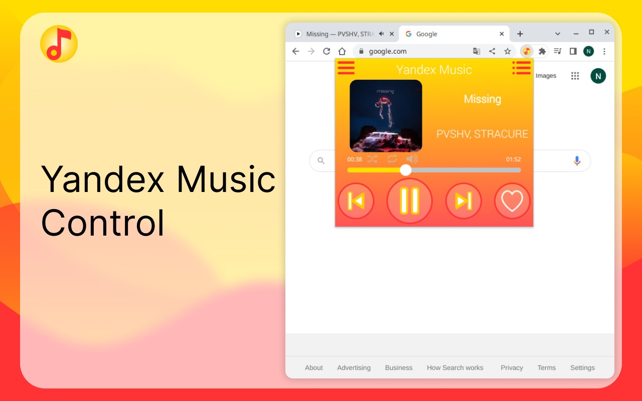 Yandex Music control promo image