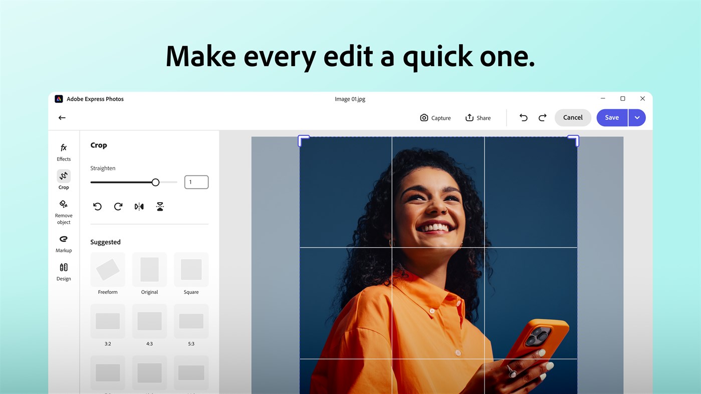 #4. Adobe Express Photos (formerly Photoshop Express) (Windows) di: ADOBE INC.