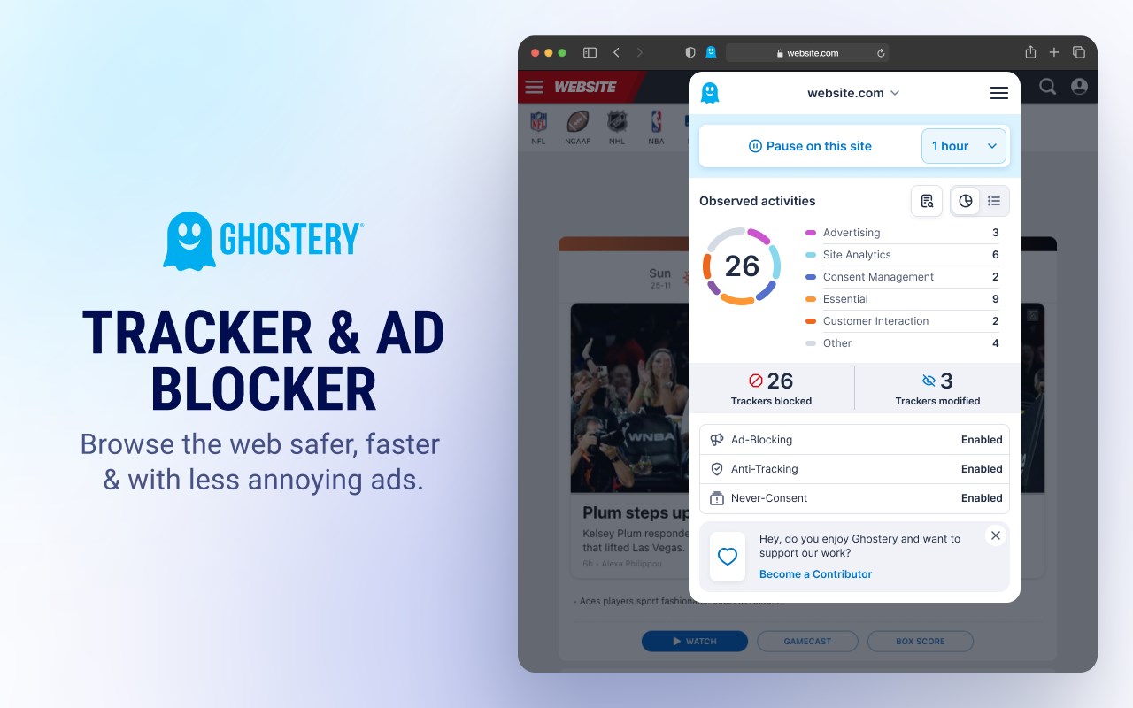 Ghostery Tracker & Ad Blocker - Privacy AdBlock