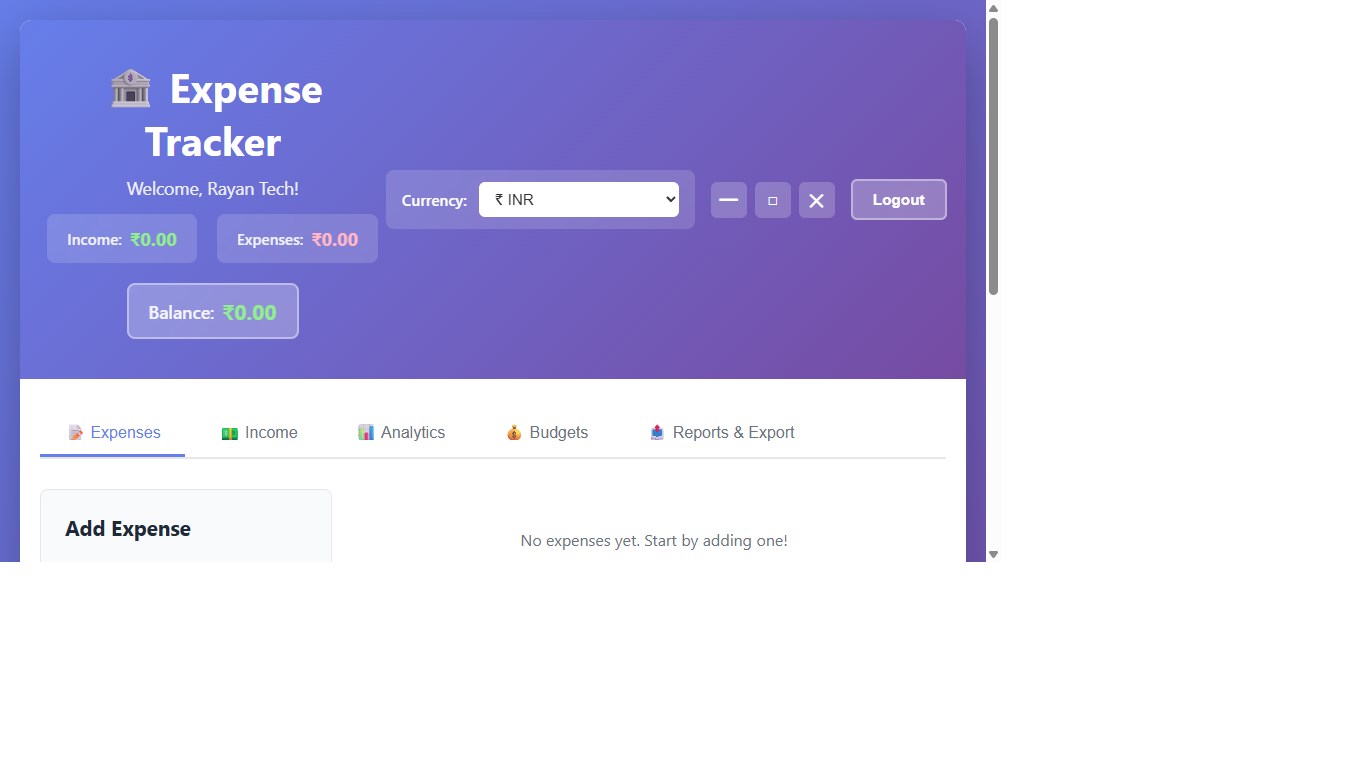 Expense Tracker by Rayan Appx 2026 screenshot