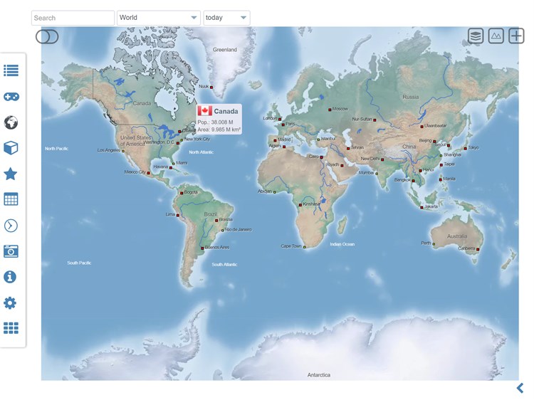 World Atlas & Quiz MxGeo - PC - (Windows)