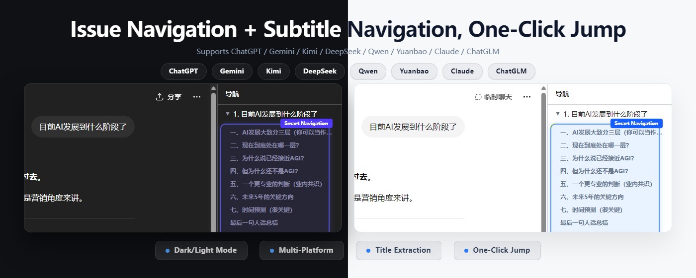 AI Chat Question Navigator
