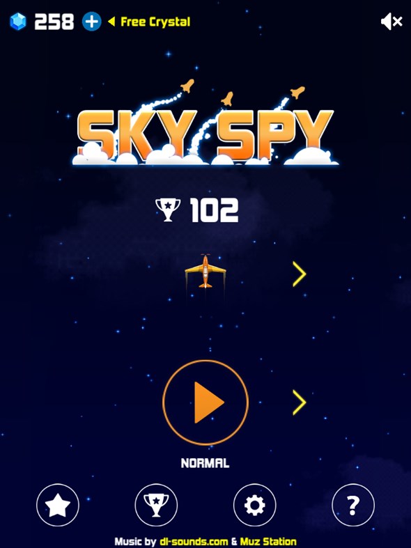#1. Sky Spy: Avoid Crazy Missiles (Windows) By: Bored Rabbit