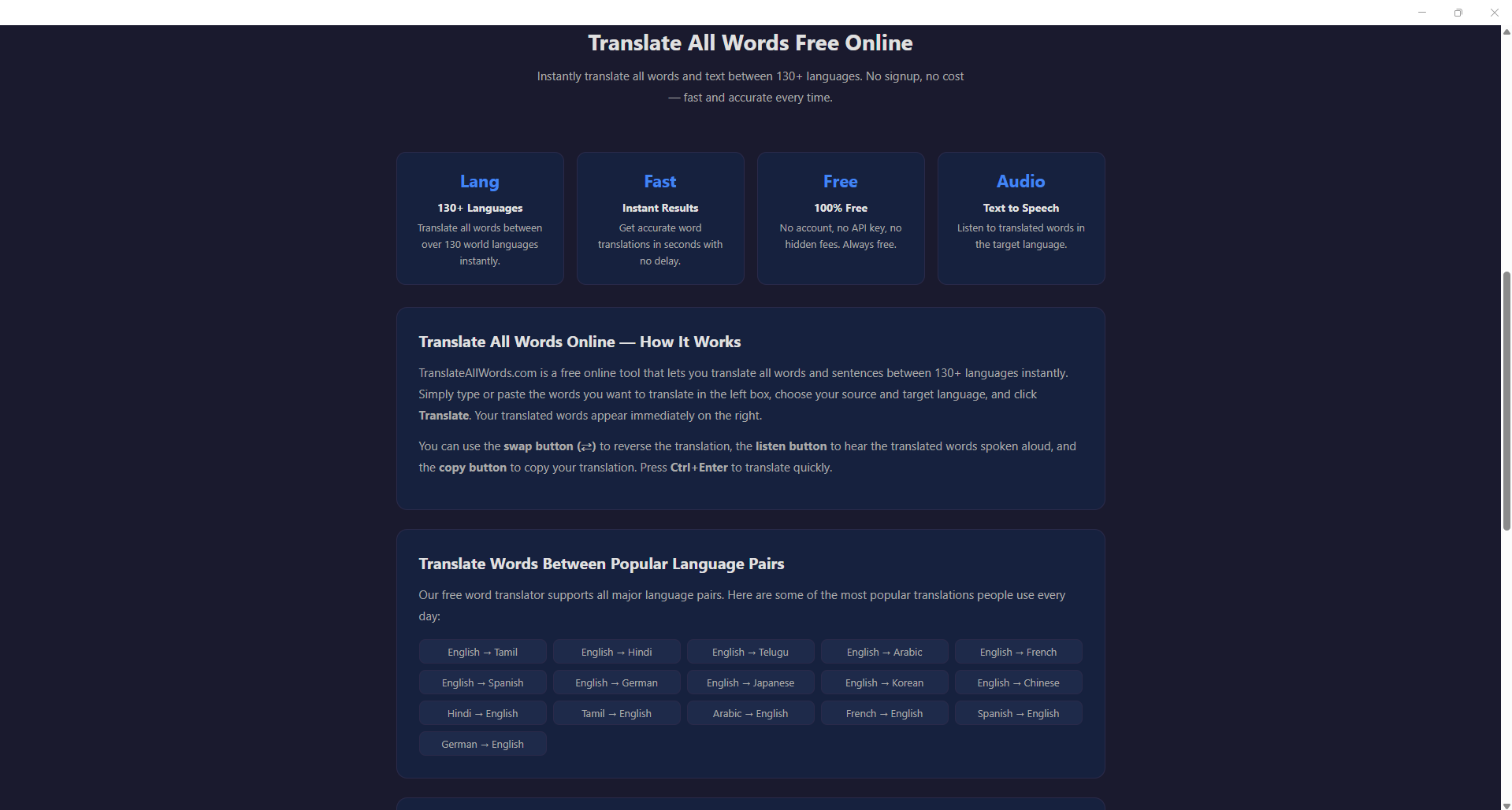 G Translate screenshot
